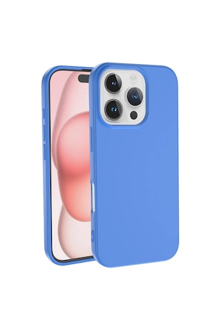 Apple iPhone 16 Pro Max Uyumlu Kılıf Zore Lsr Lansman Kapak-mavi Mavi