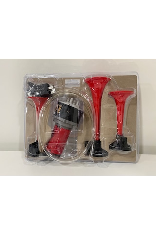 Kendinden Kompresörlü Havalı 3 Borulu 12 Volt Korna Roleli Oto Korna