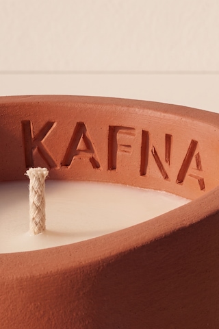 Kafna Tarçın & Vanilya Kokulu Dekoratif Beton Mum - %100 Soya Wax Kiremit Diğer