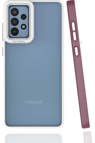 Galaxy A72 Uyumlu Kamera Korumalı Silikon Kılıf