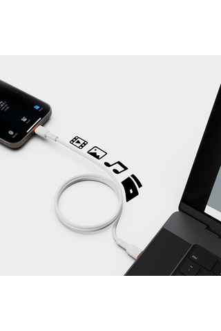 Lenyes Lc545 Type-c To Lightning Hızlı Şarj Özellikli Data Ve Şarj Kablosu 30w 1m Beyaz