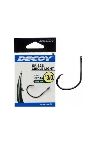 Decoy Kr-32b Circle Light Black Nickel Olta İğnesi 2-0 No