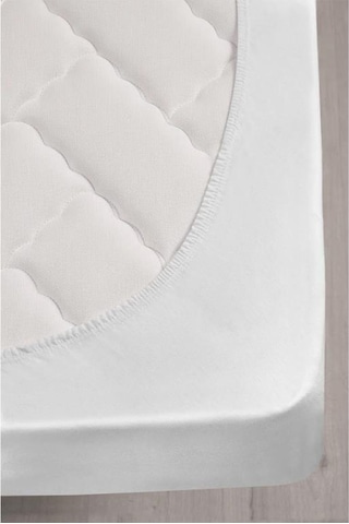 3d Kapitoneli Sıvı Geçirmez 90x190cm Fitted Tek Kişilik Alez Beyaz