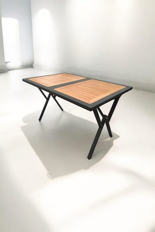 Pimango Çiğli Gürgen Ahşap Çok Amaçlı Çalışma Ve Yemek Masası Gürgen