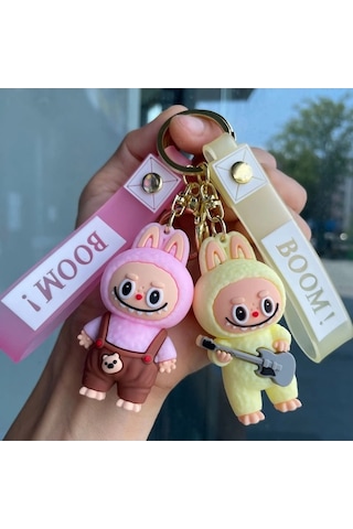 Novahub Labubu Mini Koyun Anahtarlık, Sevimli Öğrenci Sırt Çantası Kolye, Zarif Küçük He 2, Pvc Materyal, Çocuklar İçin Uygun