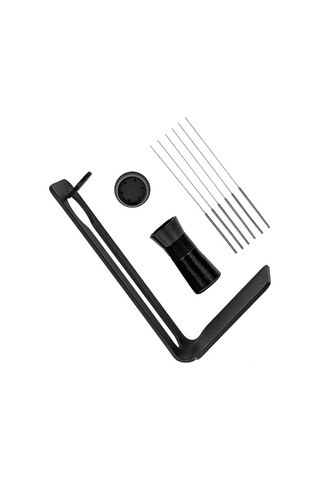 Moveevo Ayarlanabilir Kahve Dağıtım Aleti - 304 Paslanmaz Çelik İğneler, Manyetik Stand Ve Ergonomik Tutma Siyah