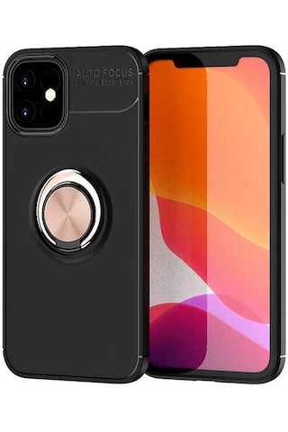 Apple Uyumlu iPhone 12 Mini Uyumlu Zore Ravel Silikon Kılıf-siyah-rose Gold Siyah-rose Gold -