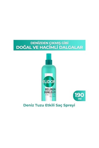 Belirgin Bukleler Deniz Tuzu Etkili Saç Spreyi 190 Ml