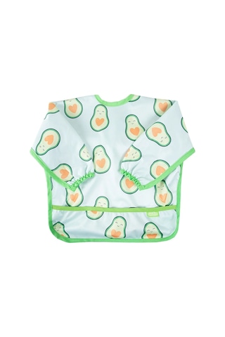 Babyjem Baskılı Blw Kollu Mama Önlüğü Avakado Desen