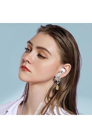 Zmc Bilişim İphone Ucu Çıkışlı Pop Up Kulakiçi Yumuşak Kontrol Tuşlu Kulaklık