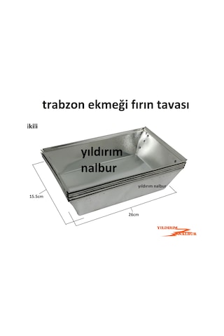 Trabzon Ekmeği 15x26 Fırın Tavası Puntalı Küçük Taş Fırın Tava