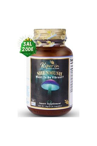 Kiperin Shenmush Ahcc, Reishi, Shiitake, Lions's Mane, Agaricus, Cordyceps Mantarları 30 Kapsül