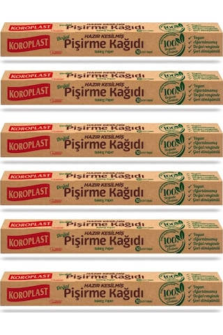 Hazır Kesilmiş Doğal Pişirme Kağıdı 42 X 37 Cm 60 Lı