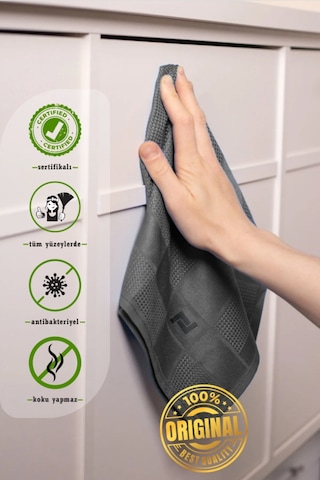 Qurry Sihirli Mikrofiber İz Bırakmaz Temizlik Bezi 6'lı 35 x 60 CM