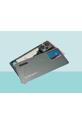 Xiaomi Redmi Note 12 Pro -5g- Full Kasa Arka Kapak Batarya Kapağı - Siyah Çok Renkli