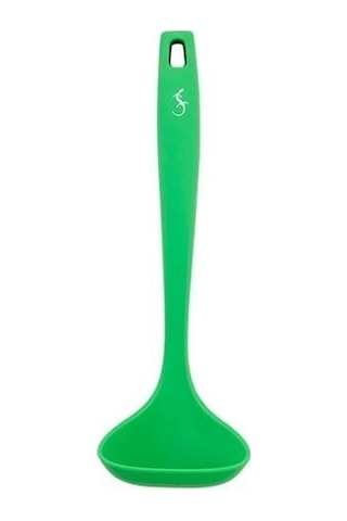 Lurch - Platin Silikon Sos Kepçesi 28 Cm - Yeşil - Yanmaz, Yapışmaz, Bükülmez, Çizmez, Tat Ve Koku Bırakmaz - 240095