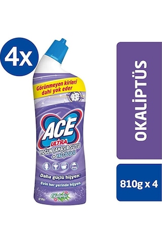 Ace Ultra Yoğun Kıvamlı Çamaşır Suyu Okaliptus 810 Gram X 4 Adet Diğer