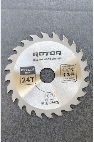 Ahşap Kesme Diski Rotor 125 22,23 24t