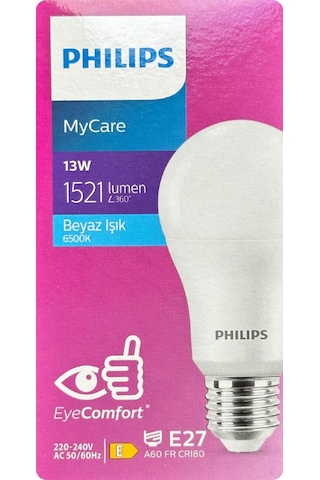 Philips 13w 100w 6500k Beyaz Işık E27 Duylu Led Ampul 2 Adet