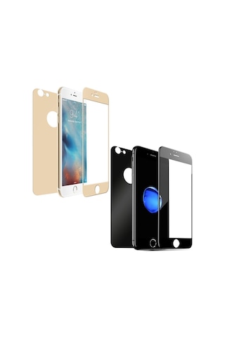 Bufalo Apple Uyumlu iPhone 7 / 8 Ekran Koruyucu Ön+Arka Kavisli Tam Kaplayan (367594285)