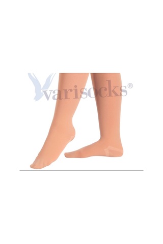Orta Basınç Ccl2 Diz Altı Burnu Kapalı Varis Çorabı Diz Altı Çorap