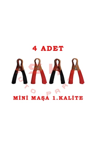 Skauto Mini Akü Takviye Pensesi Maşası 2 Kırmızı 2 Siyah 4'Lü