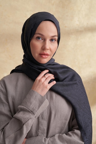 Armanda Jose Jakar Ethnic Desen Şal- 3303 Antrasit