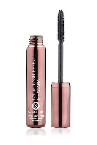 Cocosh She False Lash Effect Takma Kirpik Etkili Ultra Dolgunluk Veren Suya Dayanıklı Maskara, Maximum Hacim - Siyah Diğer