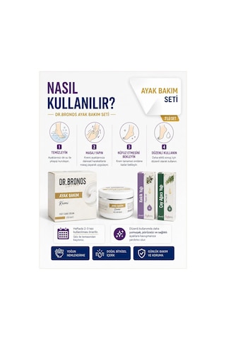 Dr. Bronos Ayak Bakım Kremi 150 ML + Softem Çay Ağacı + Kekik Yağı 2 x 20 ML