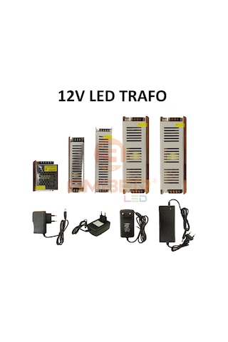 İç Mekan Şerit Led Trafo Adaptör 1-2-3-5-8-10-12-16-20-30 Amper