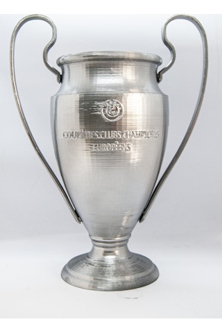 Uefa Şampiyonlar Ligi Kupası Kaliteli Metalik Kaplama 20 Cm Hediyelik Dekoratif Kupa