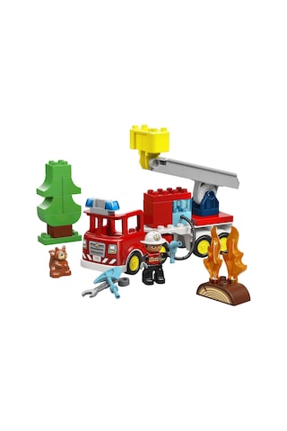 LEGO® DUPLO® Kasabası Hortumlu İtfaiye Aracı ve İtfaiyeci 10473 - 2 Yaş ve Üzeri Çocuklar için Figür İçeren Yapım Seti (28 Parça)