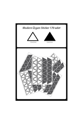 Modern Üçgen Duvar Sticker, Bebek Ve Çocuk Odası Dekoratif Duvar (552798409)