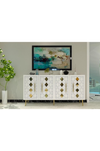 Domect Kb150 Konsol Beyaz-altın