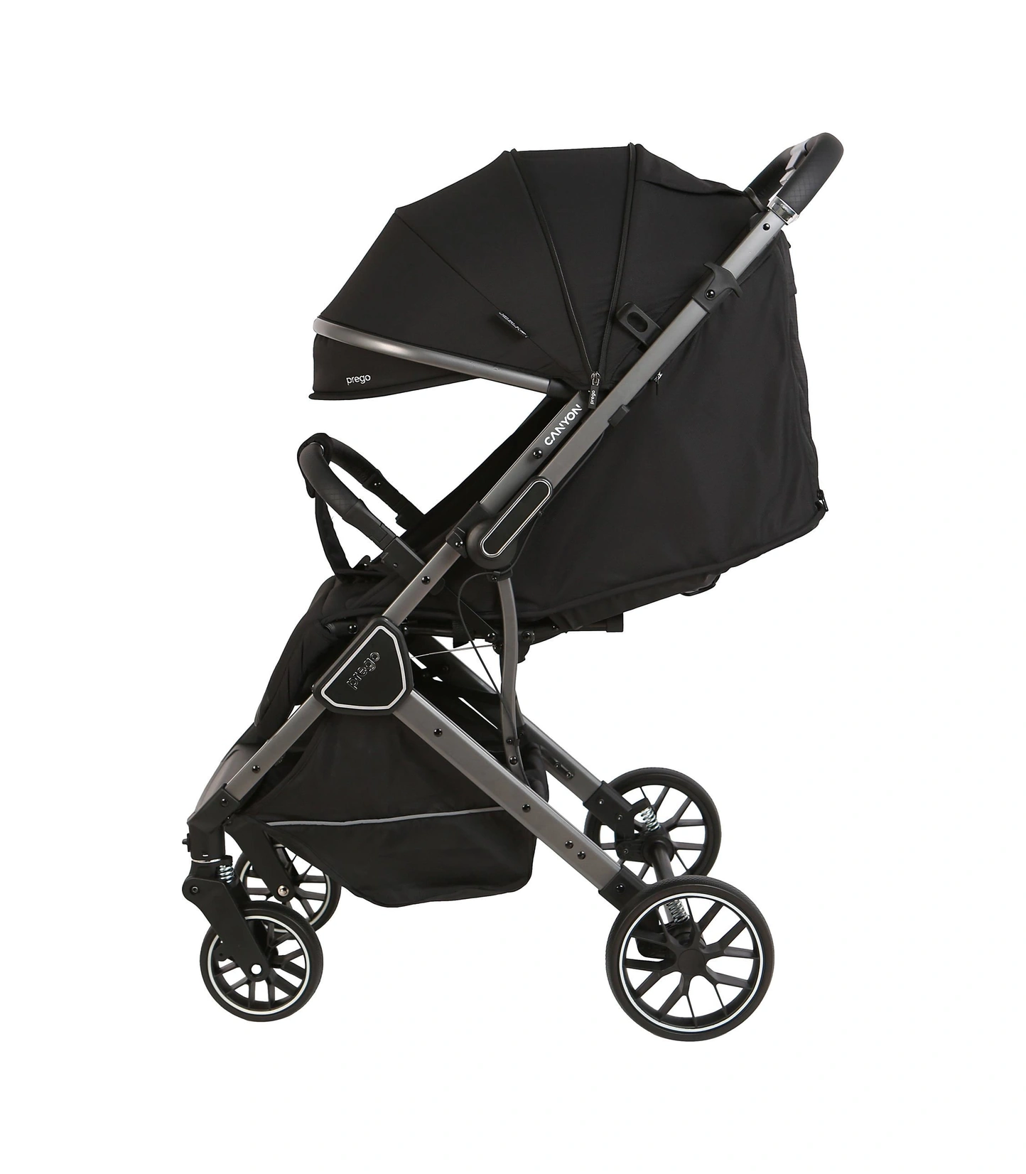 Prego Canyon Koldan Çift Yönlü Kabin Boy Bebek Arabası Siyah