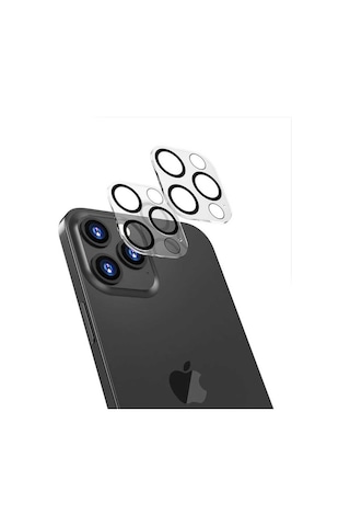 Noktaks - iPhone Uyumlu 13 Pro Max - Kamera Lens Koruyucu Cl-05 - Şeffaf