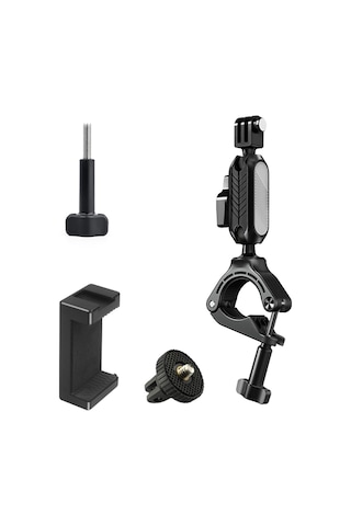 Leezsing Bisiklet Kamera Tutucu - 360 Dönebilir Çift Toplu, Gopro Ve Telefonlar İçin Sabitleme Aparatı