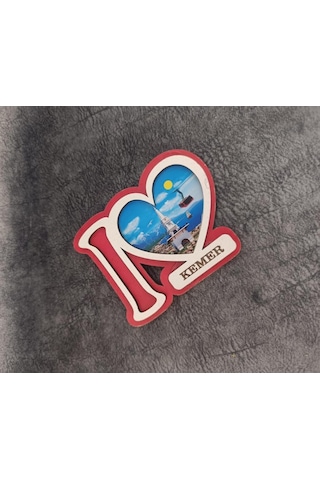Magnet Kalp Dümen Gemi Kule Yelken Buzdolabı Süsü Ahşap Magnet