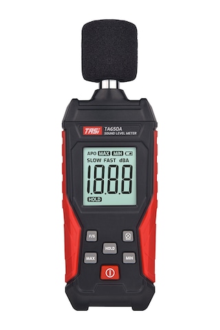 Mufunye Ta650a Akıllı Gürültü Ölçer - 30-130db Ses Seviye Testeri, Ev/iş Yeri Gürültü Detektörü, Siyah-kırmızı Pil Yok 1 ADET