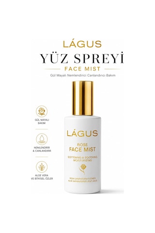 Lágus Gül Mayalı Nemlendirici ve Canlandırıcı Yüz Spreyi 100 ML