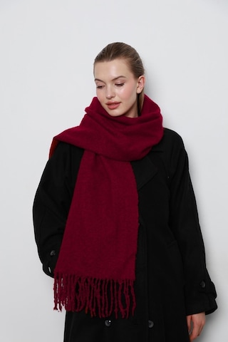 Home Unisex Premium Soft Buklet Atkı Bordo