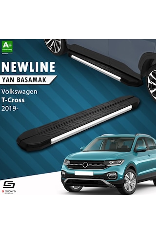 S-dizayn Vw T-cross Newline Krom Yan Basamak 173 Cm 2019-2023 A+ Kalite
