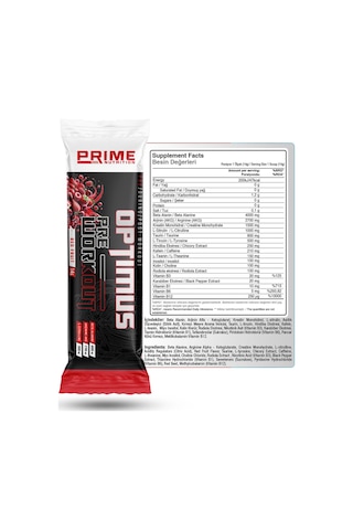Prime Nutrition Optimus Pre-workout 14 Gram Tek Kullanımlık - Red Fruit