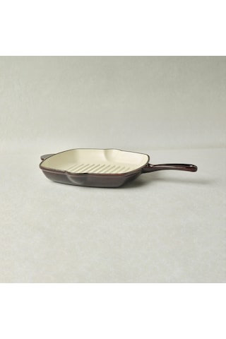 Karaca Heritage Demir Döküm Emayeli Grill Tava 26 Cm Kırmızı Kırmızı