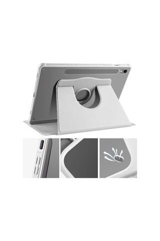 Galaxy Uyumlu Tab S9 Kılıf Termik Kalem Bölmeli Dönebilen Standlı Kılıf