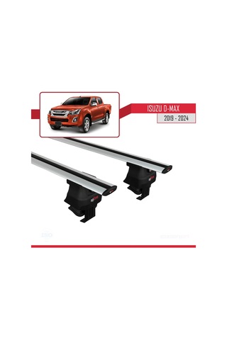 Isuzu D-max 2019 Ve Sonrası İle Uyumlu Ace-4 Ara Atkı Tavan Barı Gri