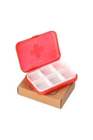 Tongxida Yuvalı Vitamin Mini Kırmızı Hap Düzenleyici Adet 6 2 Mf Bosphorus Taşınabilir Sones Kırmızı