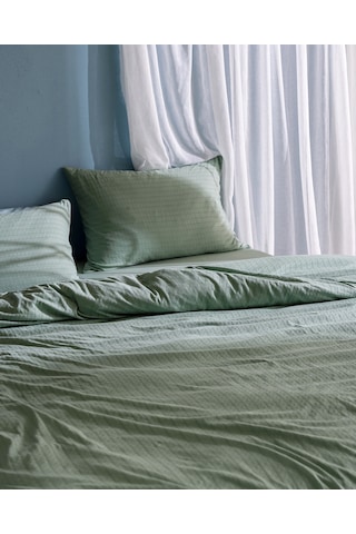 Madame Coco Marlene Tek Kişilik %100 Pamuk Penye Lastikli Nevresim Takımı - Haki 8684427199060 Çok Renkli