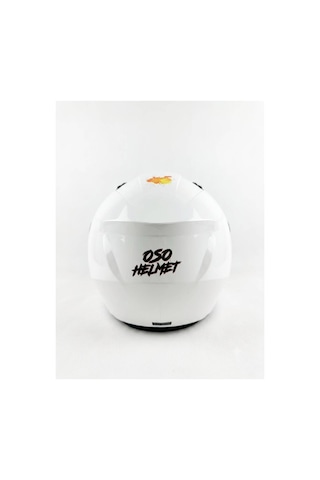 Oso Helmet Yarım Kask Gözlüklü Beyaz - L Beden Beyaz