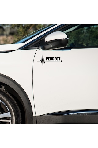 Peugeot 206 Sw Sticker Sol Sağ Yan Ayna Altı Araç Markalı Sticke